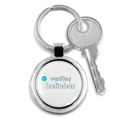 Verified Belieber Key Chains (round)  by Valentinaart