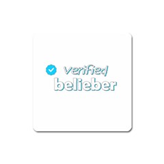 Verified Belieber Square Magnet by Valentinaart