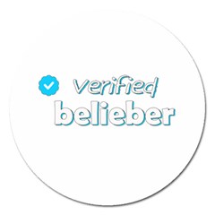 Verified Belieber Magnet 5  (round) by Valentinaart