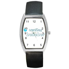 Verified Belieber Barrel Style Metal Watch by Valentinaart