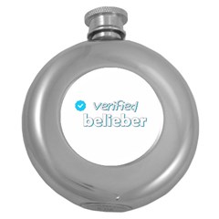 Verified Belieber Round Hip Flask (5 Oz) by Valentinaart