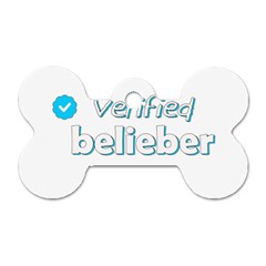 Verified Belieber Dog Tag Bone (one Side) by Valentinaart