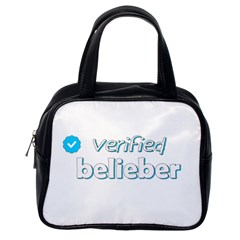 Verified Belieber Classic Handbags (one Side) by Valentinaart