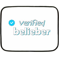 Verified Belieber Fleece Blanket (mini) by Valentinaart