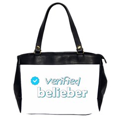 Verified Belieber Office Handbags (2 Sides)  by Valentinaart