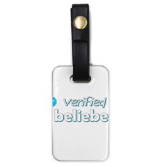 Verified Belieber Luggage Tags (one Side)  by Valentinaart