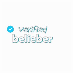 Verified Belieber Small Garden Flag (two Sides) by Valentinaart