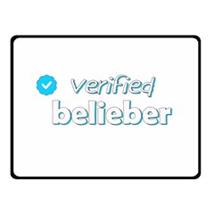 Verified Belieber Double Sided Fleece Blanket (small)  by Valentinaart