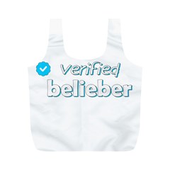 Verified Belieber Full Print Recycle Bags (m)  by Valentinaart