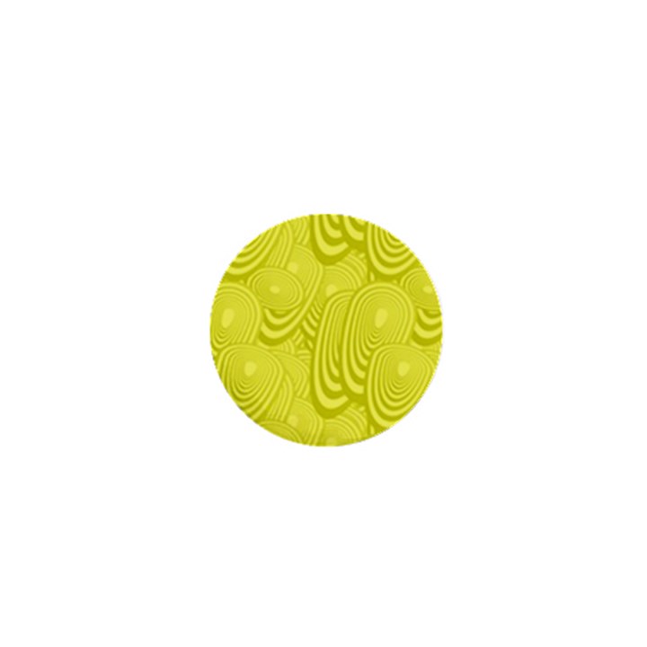 Yellow Oval Ellipse Egg Elliptical 1  Mini Buttons