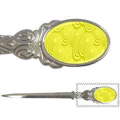 Yellow Oval Ellipse Egg Elliptical Letter Openers by BangZart