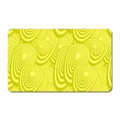 Yellow Oval Ellipse Egg Elliptical Magnet (rectangular) by BangZart