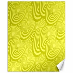 Yellow Oval Ellipse Egg Elliptical Canvas 16  X 20   by BangZart