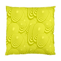 Yellow Oval Ellipse Egg Elliptical Standard Cushion Case (one Side) by BangZart