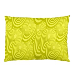 Yellow Oval Ellipse Egg Elliptical Pillow Case by BangZart