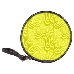 Yellow Oval Ellipse Egg Elliptical Classic 20-cd Wallets by BangZart