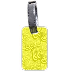 Yellow Oval Ellipse Egg Elliptical Luggage Tags (two Sides) by BangZart