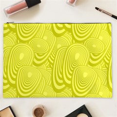 Yellow Oval Ellipse Egg Elliptical Cosmetic Bag (xxl)  by BangZart