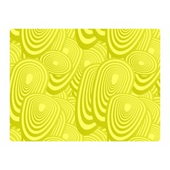 Yellow Oval Ellipse Egg Elliptical Double Sided Flano Blanket (mini)  by BangZart