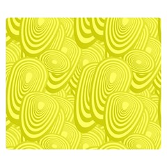 Yellow Oval Ellipse Egg Elliptical Double Sided Flano Blanket (small)  by BangZart