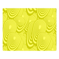 Yellow Oval Ellipse Egg Elliptical Double Sided Flano Blanket (large)  by BangZart