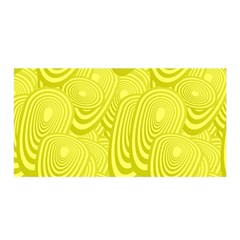 Yellow Oval Ellipse Egg Elliptical Satin Wrap by BangZart