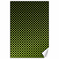 Pattern Halftone Background Dot Canvas 12  X 18   by BangZart