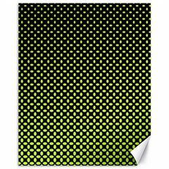 Pattern Halftone Background Dot Canvas 11  X 14   by BangZart