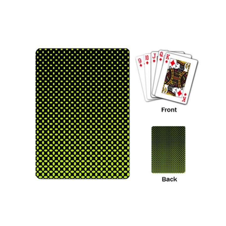 Pattern Halftone Background Dot Playing Cards (Mini) 