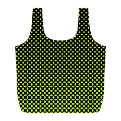 Pattern Halftone Background Dot Full Print Recycle Bags (l) 