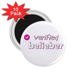 Verified Belieber 2.25  Magnets (10 pack)  Front