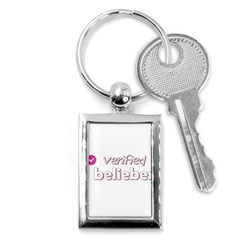 Verified Belieber Key Chains (rectangle)  by Valentinaart