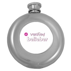 Verified Belieber Round Hip Flask (5 Oz) by Valentinaart