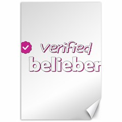 Verified Belieber Canvas 12  X 18   by Valentinaart