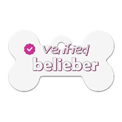 Verified Belieber Dog Tag Bone (one Side) by Valentinaart