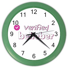 Verified Belieber Color Wall Clocks by Valentinaart