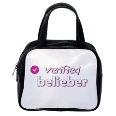 Verified Belieber Classic Handbags (one Side) by Valentinaart