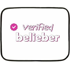 Verified Belieber Fleece Blanket (mini) by Valentinaart