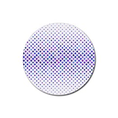 Star Curved Background Geometric Rubber Coaster (round)  by BangZart