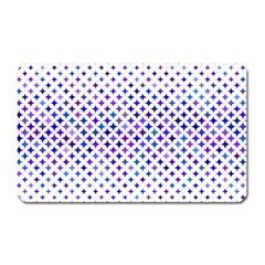 Star Curved Background Geometric Magnet (rectangular) by BangZart