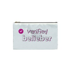 Verified Belieber Cosmetic Bag (small)  by Valentinaart