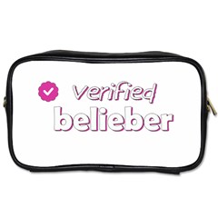 Verified Belieber Toiletries Bags by Valentinaart