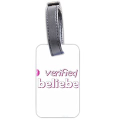 Verified Belieber Luggage Tags (two Sides) by Valentinaart