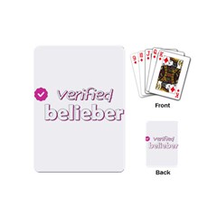 Verified Belieber Playing Cards (mini)  by Valentinaart