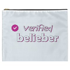 Verified Belieber Cosmetic Bag (xxxl)  by Valentinaart