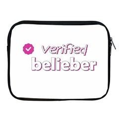 Verified Belieber Apple Ipad 2/3/4 Zipper Cases by Valentinaart