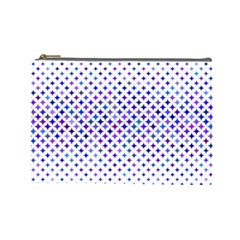 Star Curved Background Geometric Cosmetic Bag (large)  by BangZart