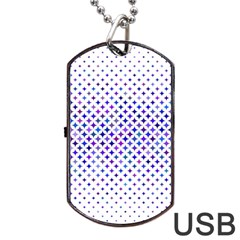 Star Curved Background Geometric Dog Tag Usb Flash (one Side) by BangZart