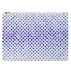 Star Curved Background Geometric Cosmetic Bag (xxl)  by BangZart