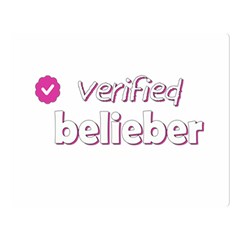 Verified Belieber Double Sided Flano Blanket (large)  by Valentinaart